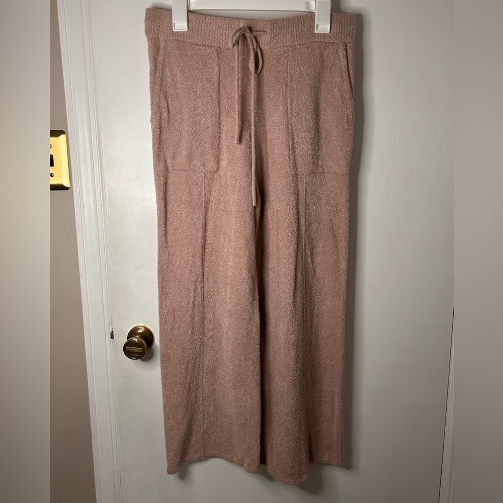 BAREFOOT DREAMS COZYCHIC LITE PATCH POCKET PANTs IN BLUSH PINK SIZE MED